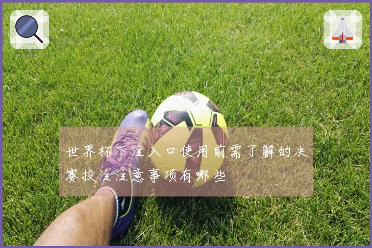 世界杯下注入口使用前需了解的决赛投注注意事项有哪些